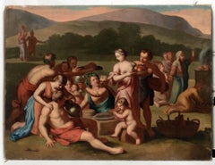 17th Century Dutch School Biblical Scene, Worship of the Golden Calf