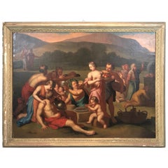 17th Century Dutch School Biblical Scene, Worship of the Golden Calf