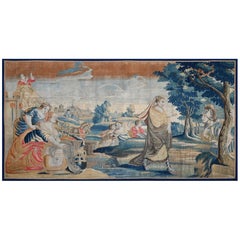 17th Flemish antique tapestry – Ulysses and Nausicaa, from Homer's *Odyssey*