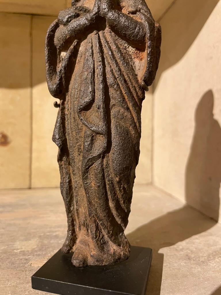 17th French Century Iron Figure of The Virgin For Sale 6