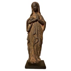 17th French Century Iron Figure of The Virgin