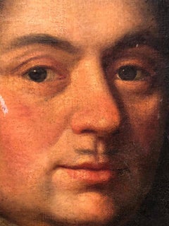 17th Century Portrait of Young Man with Armor Signed and Dated 1694