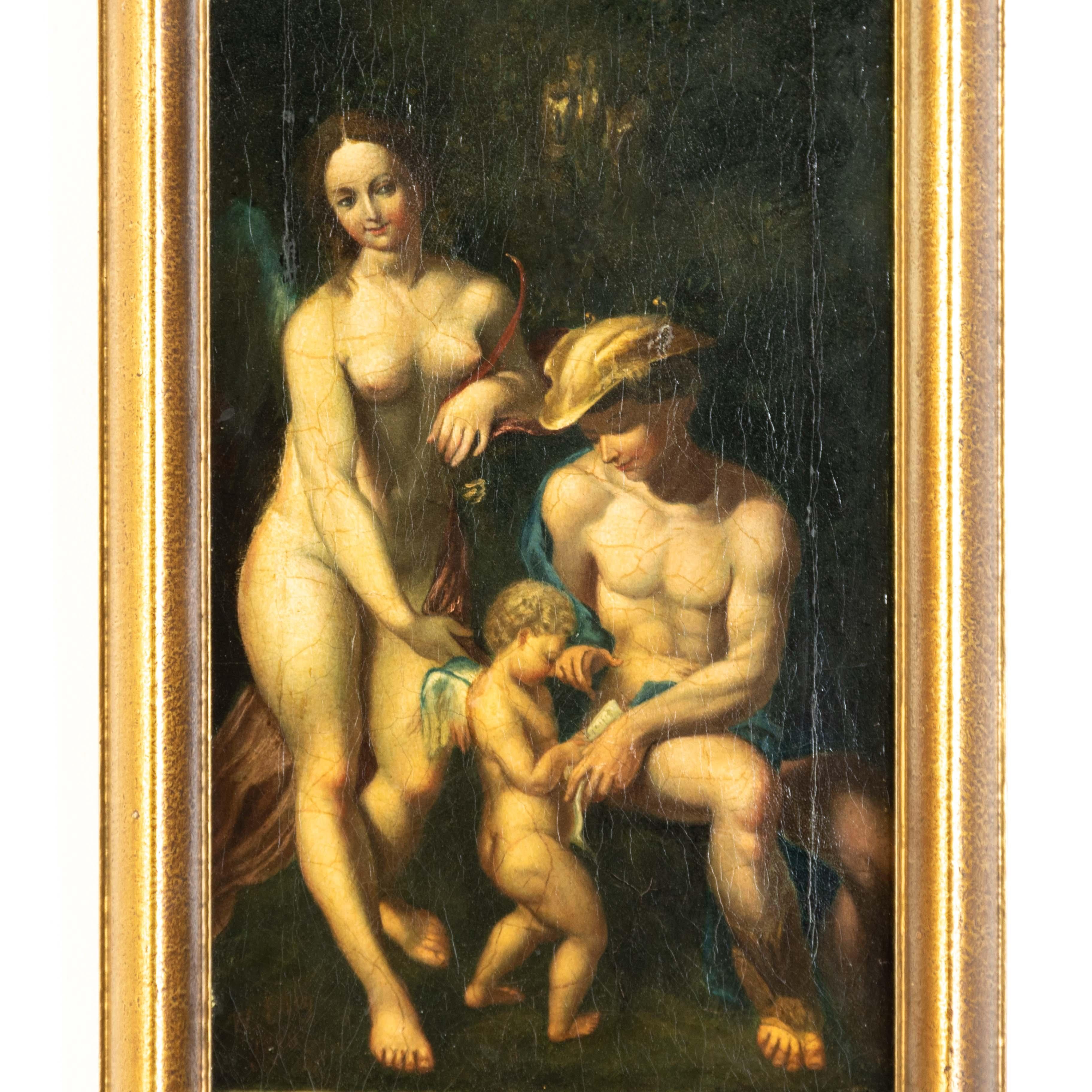 D'après Antonio Allegri da Correggio (1489-1534) Vénus et Mercure avec Cupidon
Fin du XVIIe siècle, huile sur toile.

Provenant d'une collection privée anglaise.
Expédition internationale gratuite

