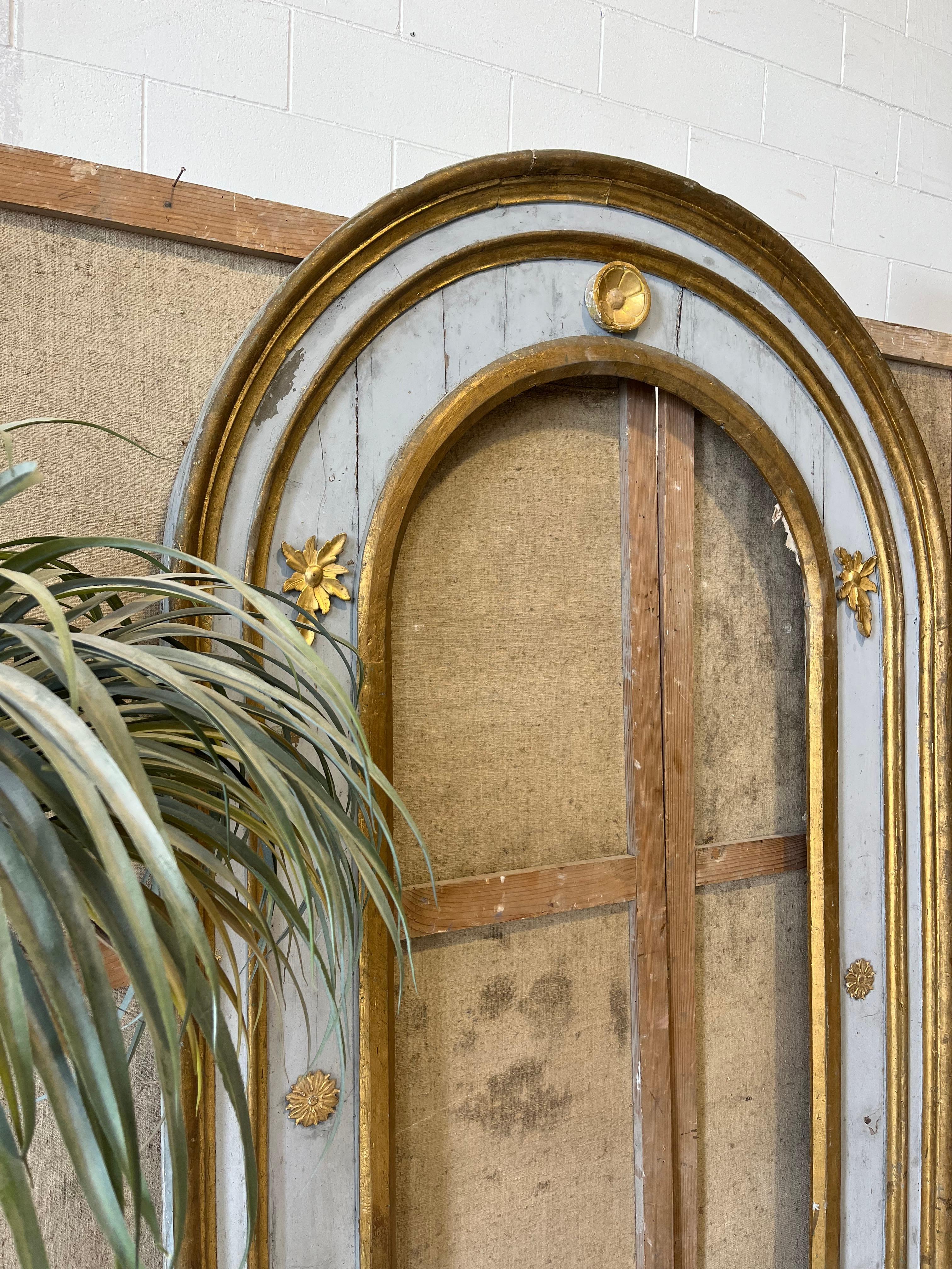 Carved 17thC Arched frame For Sale