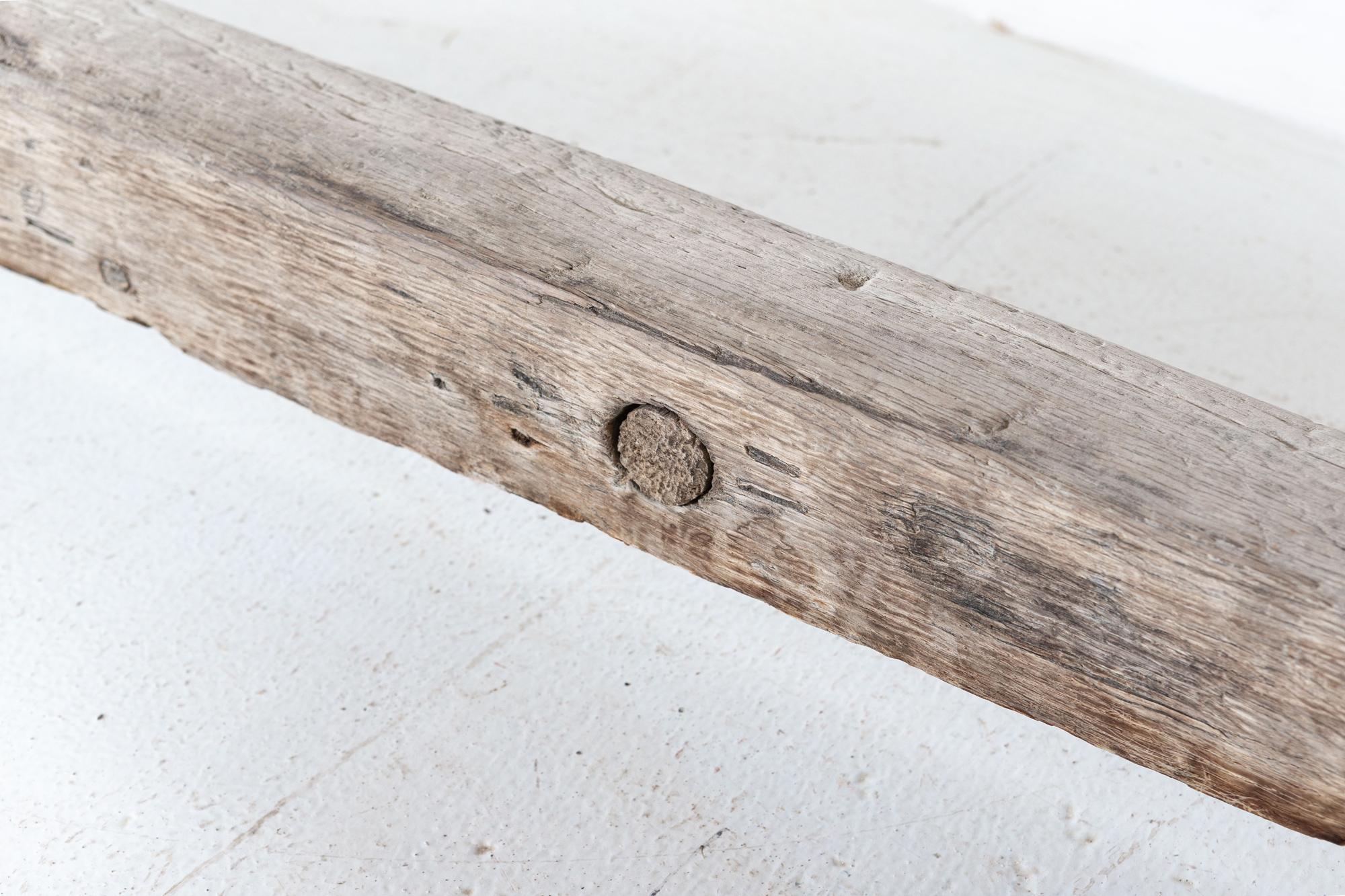 17thC English Bleached Oak Refectory Table 13