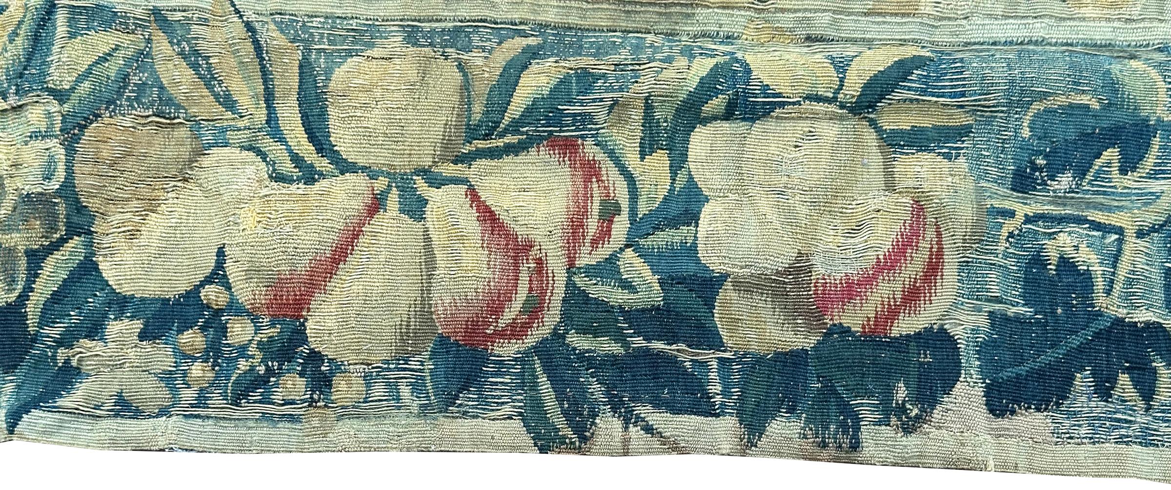 Tapiz Francés del S.XVII Raro Verdure Original 239x330cm Fina Lana y Seda 8x11 en venta 12