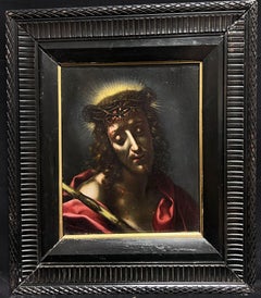 Christ Crowned With Thorns Sacred Oil Painting 17th Century Old Master Oil