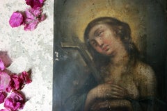 17th Century School Oil on Panel of the Penitent Mary Magdalene, circa 1670