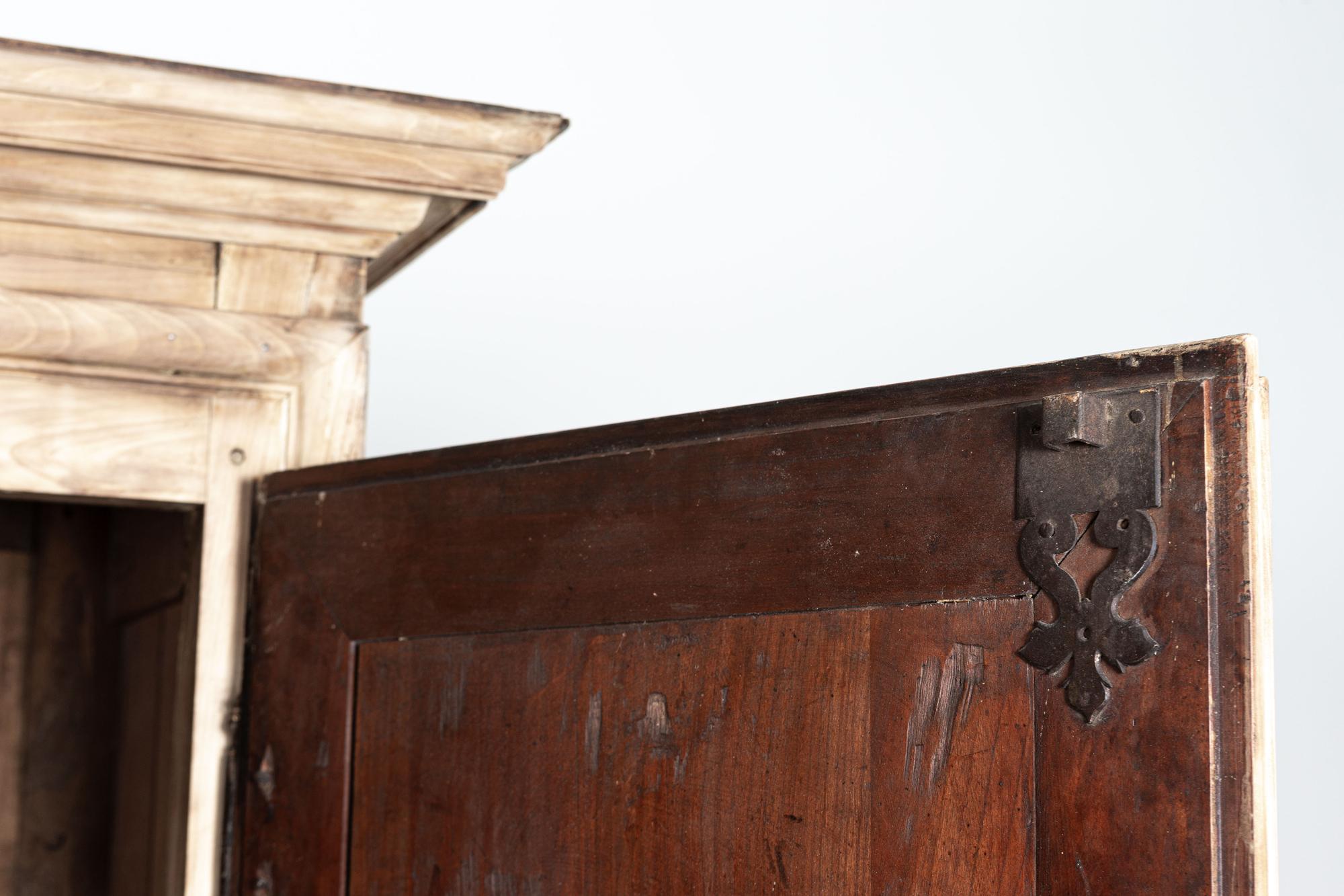 17th Century Louis XIII Bleached Walnut Provincial Armoire 2