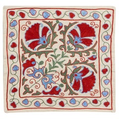 Brand New Silk Hand Embroidered Suzani Cushion Cover from Uzbekistan