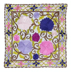 17"x18" Colorful 100% Cotton Cushion Cover. Home Decor. Handmade Accent Pillow