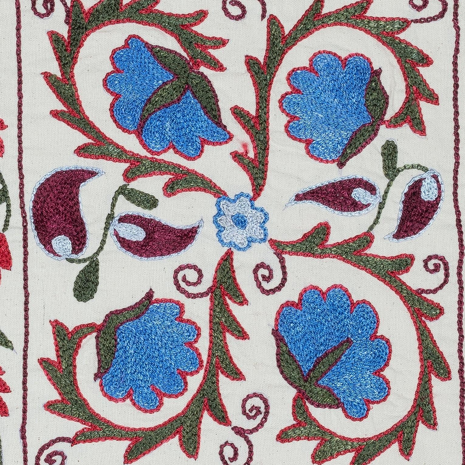 New Hand-Embroidered 100% Cotton Cushion Cover – Authentic Uzbek Textile Art

Bring a touch of Central Asian heritage to your home with this hand-embroidered 100% cotton Suzani pillowcase from Uzbekistan. Featuring intricate floral and geometric
