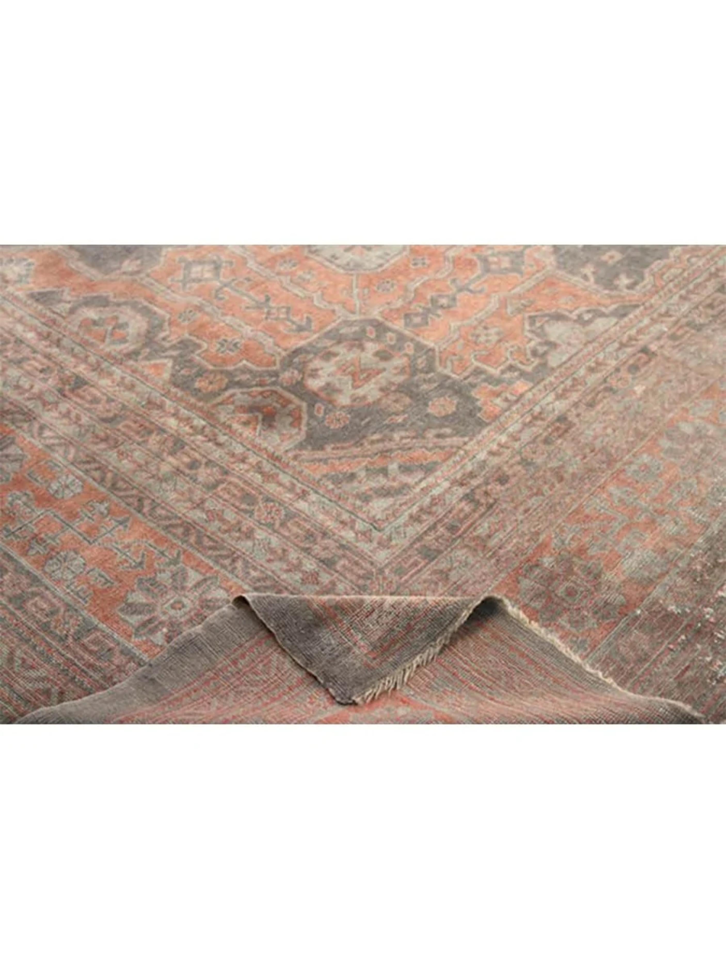 17x20 Handgeknüpfter antiker türkischer Oushak-Teppich im Zustand „Hervorragend“ im Angebot in Dallas, TX