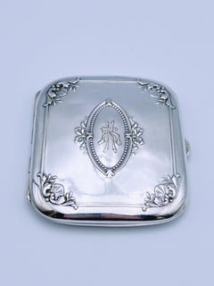 18/1900s Antique Victorian Silver Cigarette Case