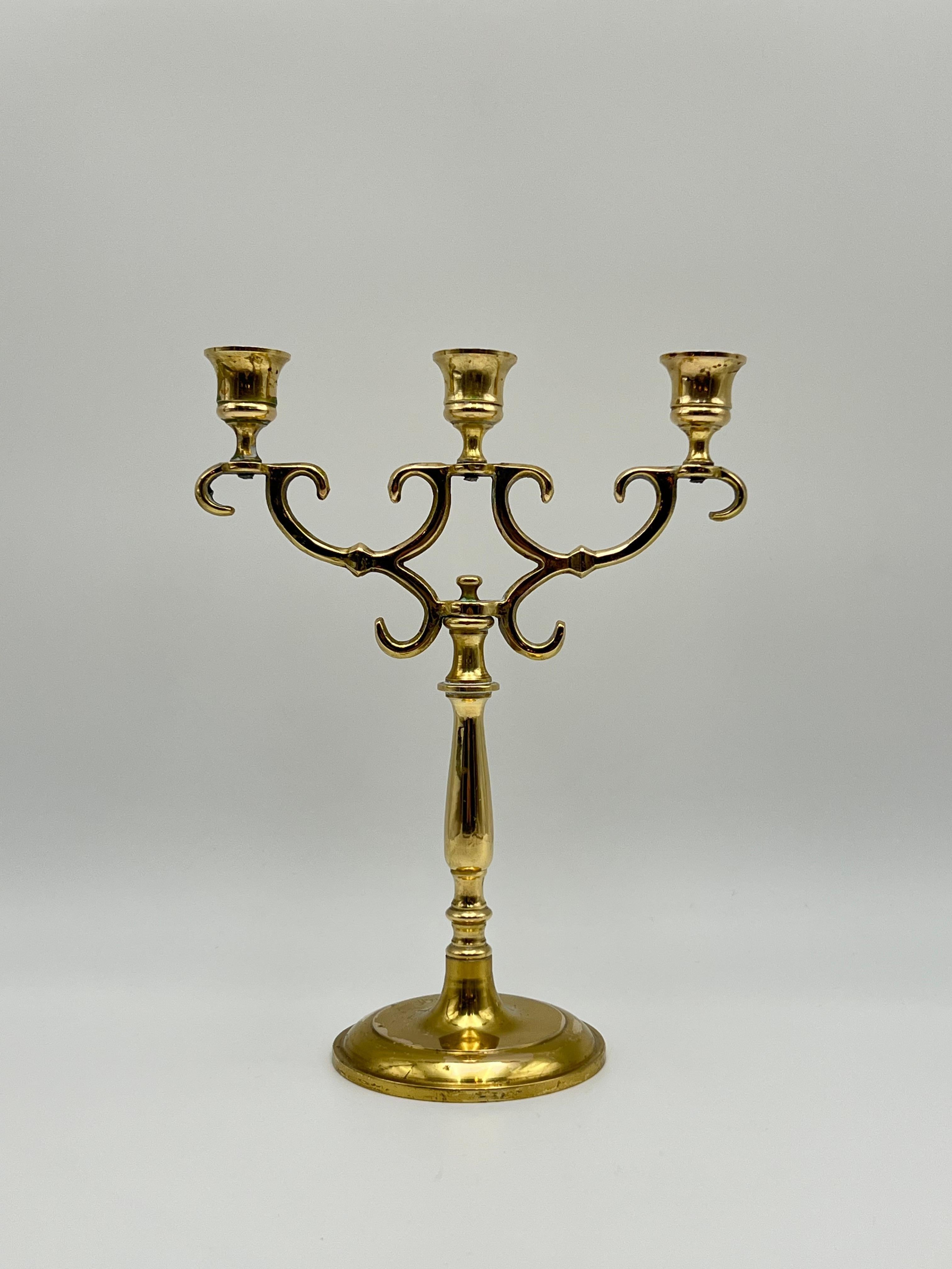 Candelabro Regency del 18/1900, ottone/bronzo In condizioni buone in vendita a Skien, NO