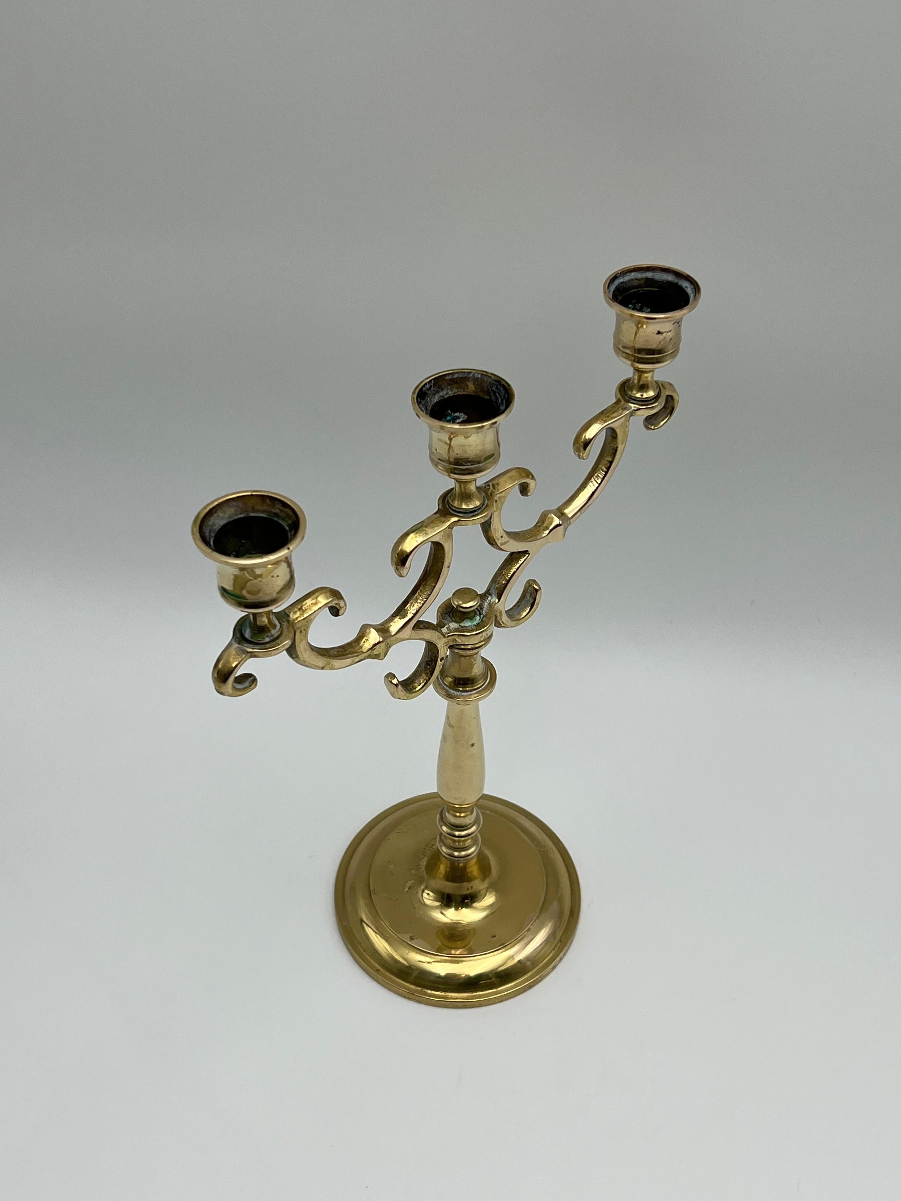 Candelabro Regency del 18/1900, ottone/bronzo in vendita 1
