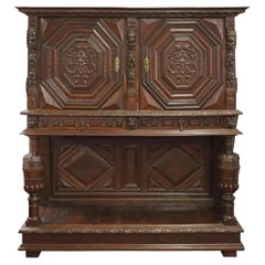 A.I.C., antica credenza rinascimentale, intagliata, grande credenza!!!