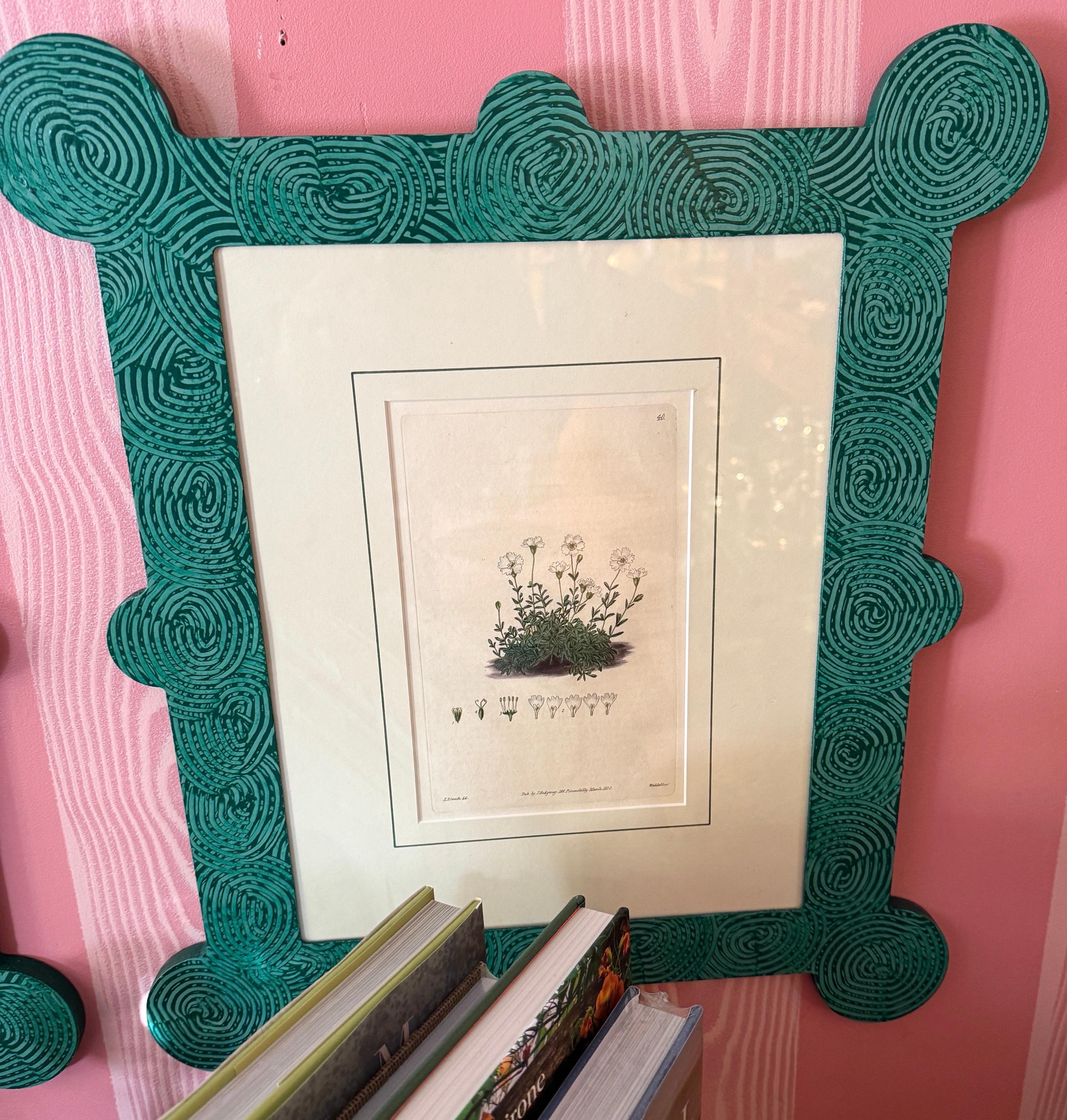 18-19th Cent Botanicals in benutzerdefinierten Hand gemalt Frames von Fabulous Things 14total im Angebot 2