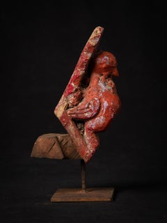 18-19th century Antique Indian Bird Statue / Temple Ornament from India