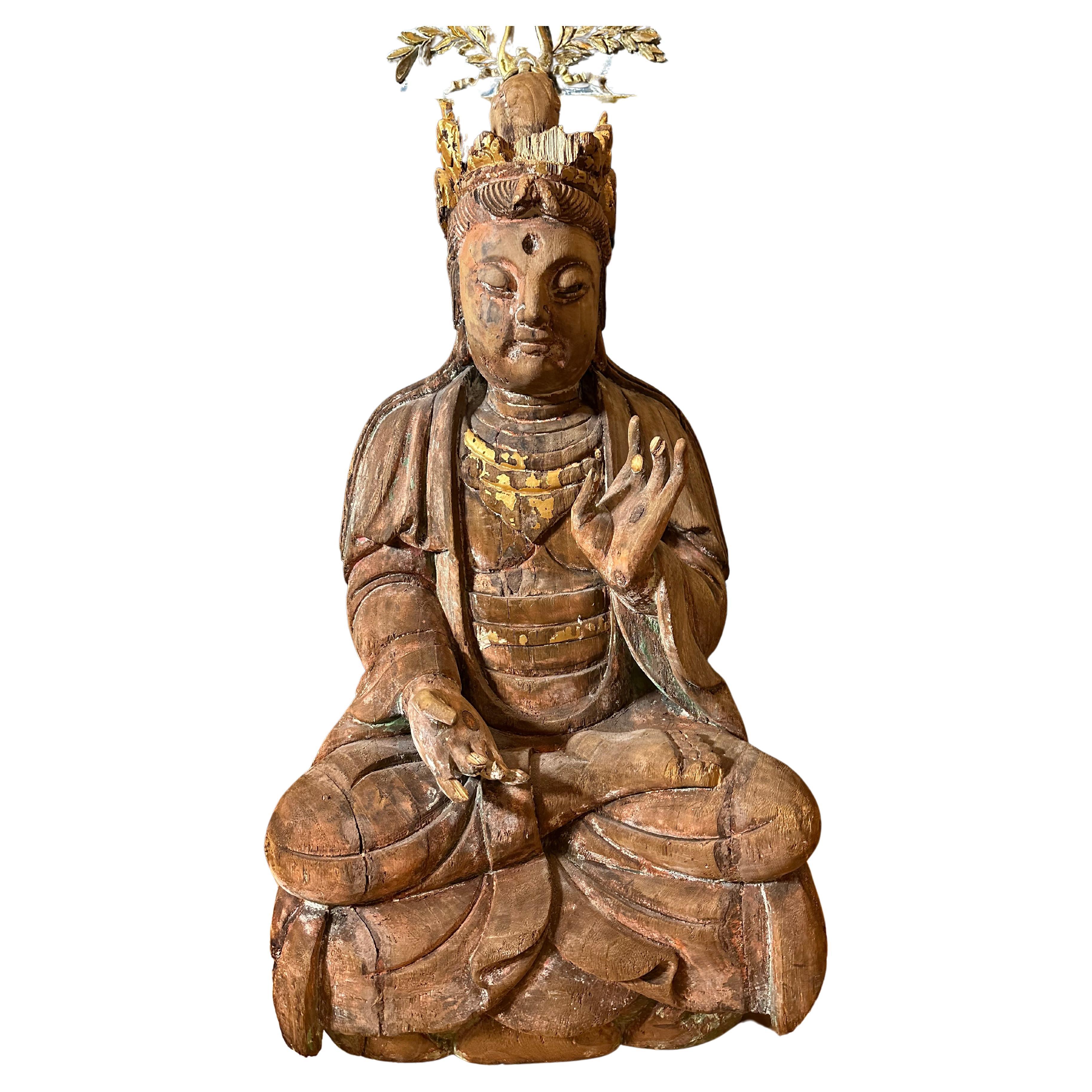 18/19th Century Bodhisattva For Sale