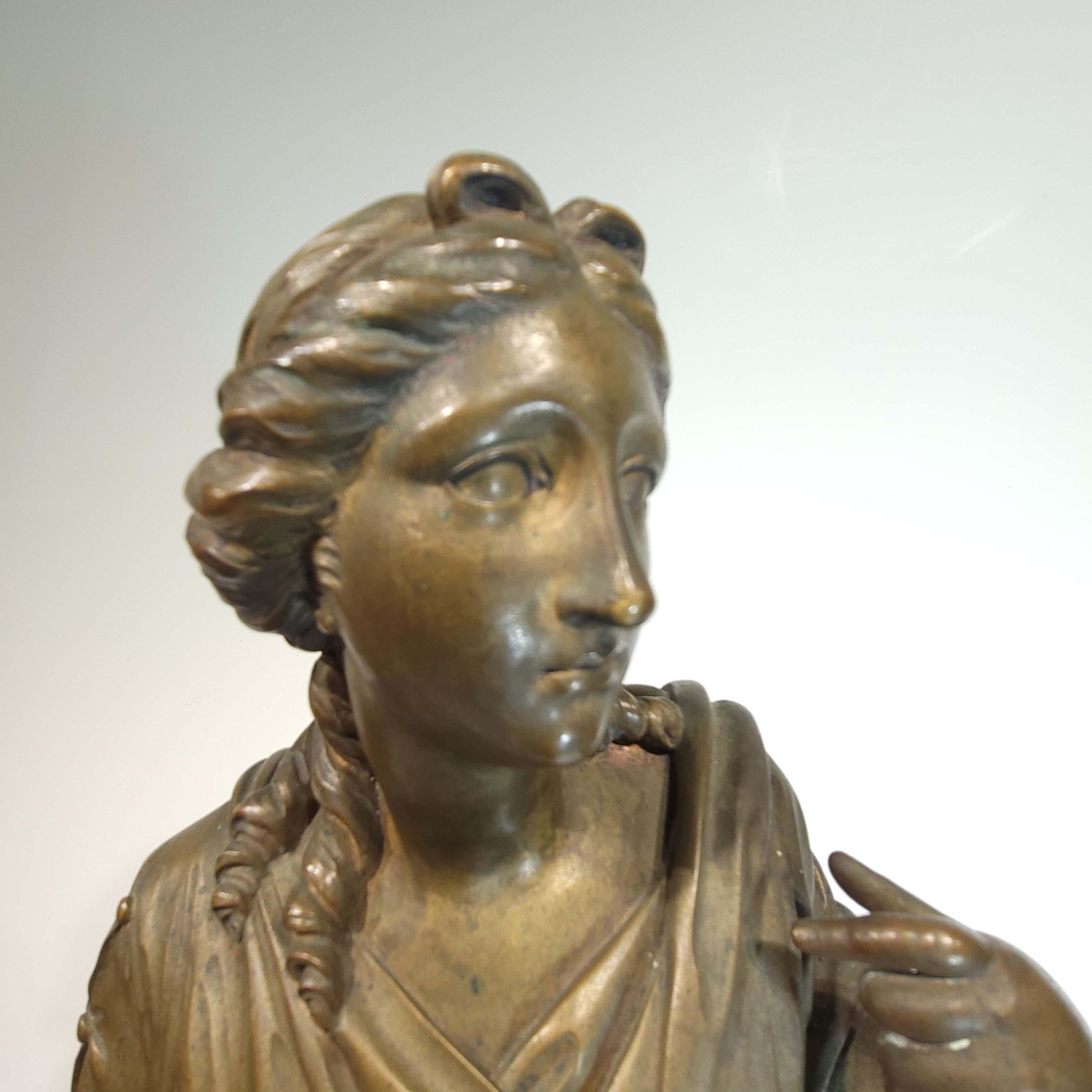 Cast 18/19th Century Renaissance Style Bronze Sculpture For Sale