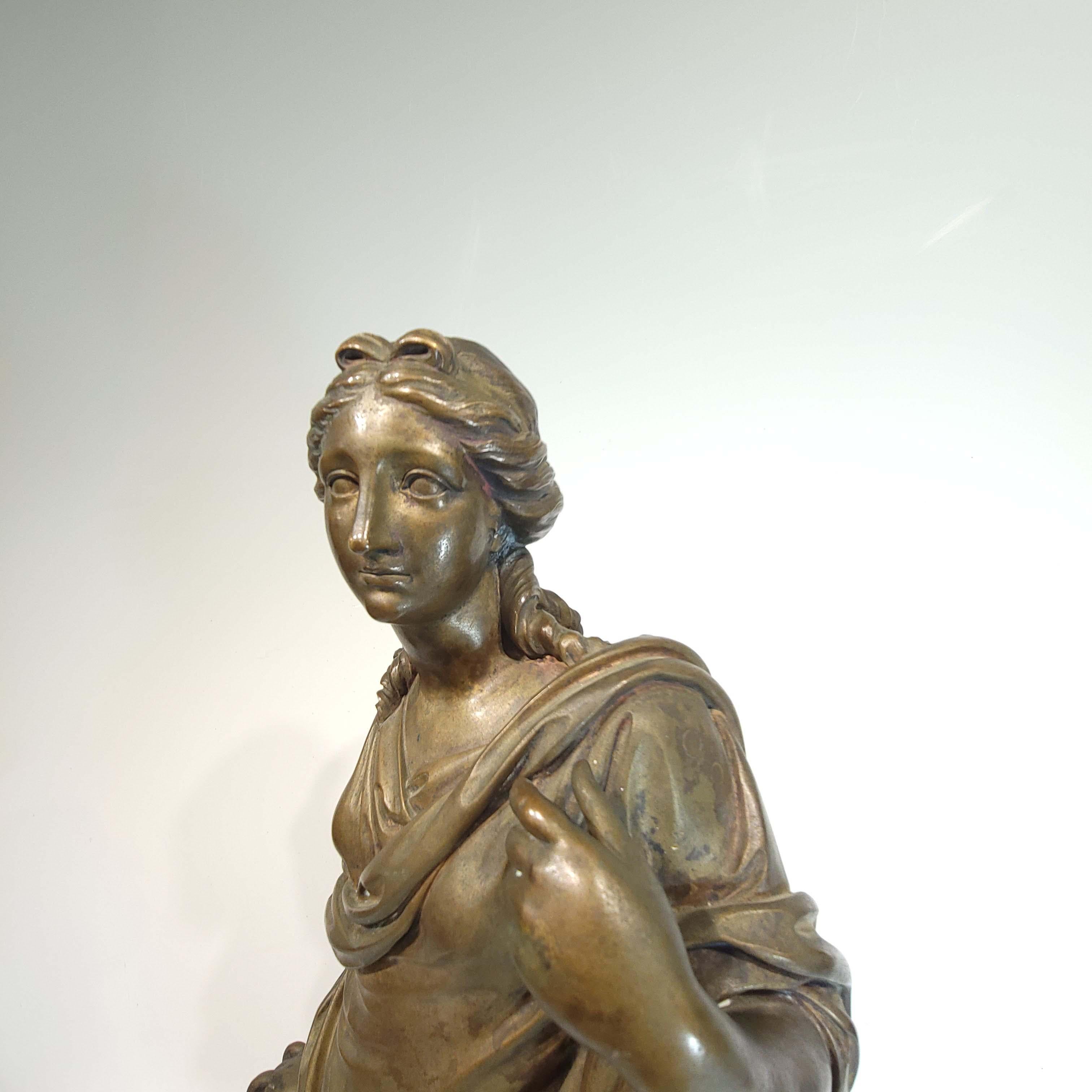 18/19th Century Renaissance Style Bronze Sculpture In Fair Condition For Sale In New York, NY