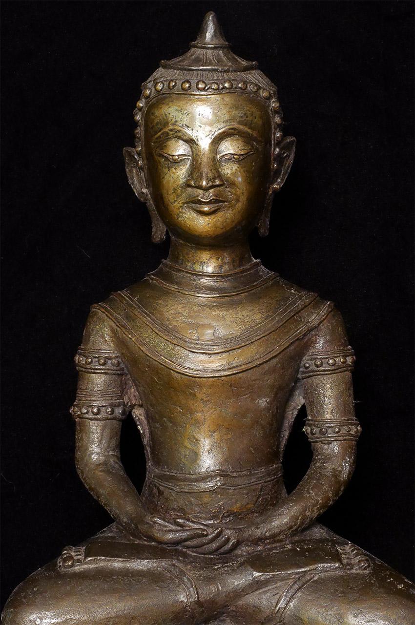 Cast 18/19th Century Unique, Large Burmese Buddha, 8030 For Sale