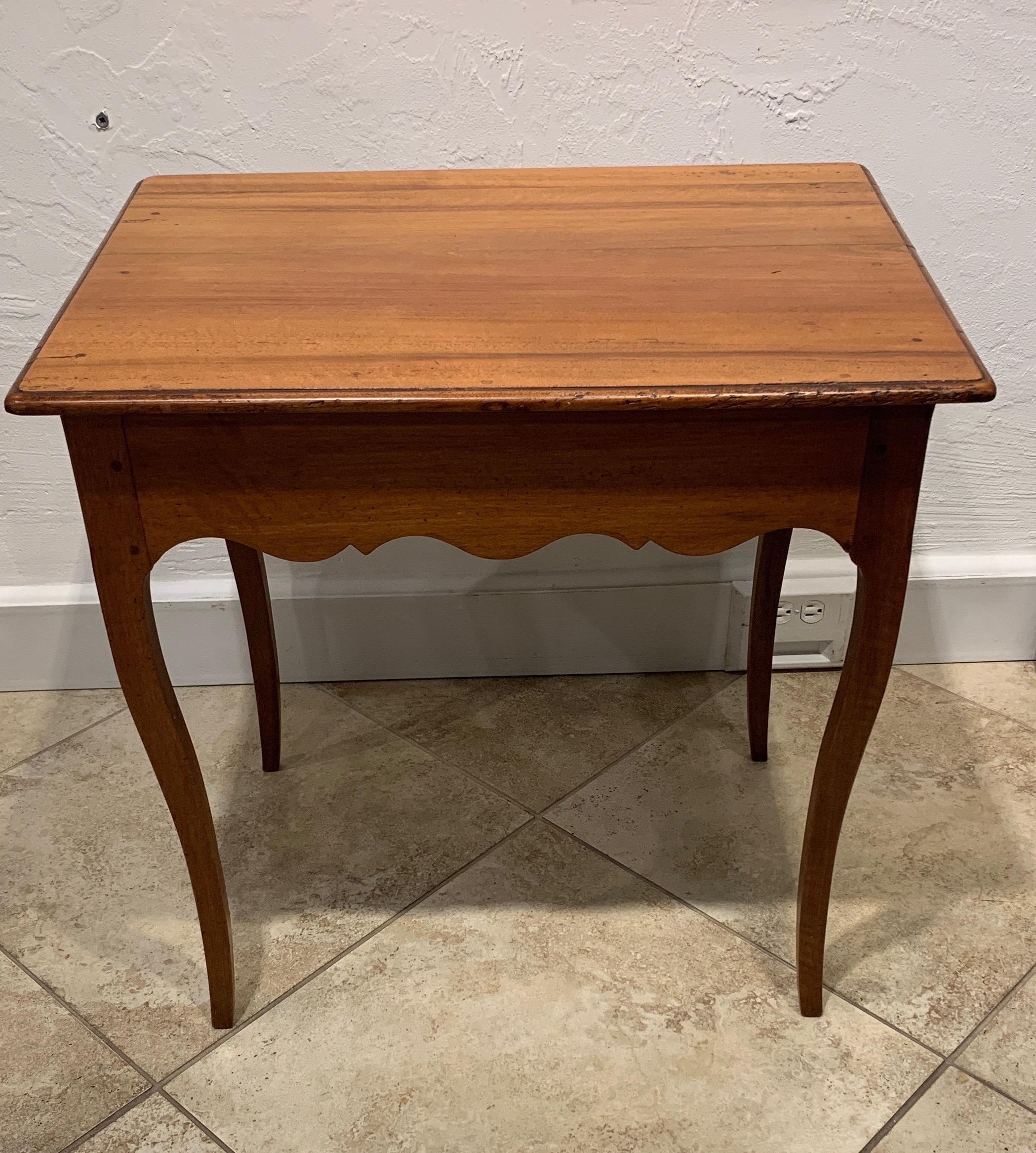 18th-19th Century French Provincial Walnut Small Work Table 3