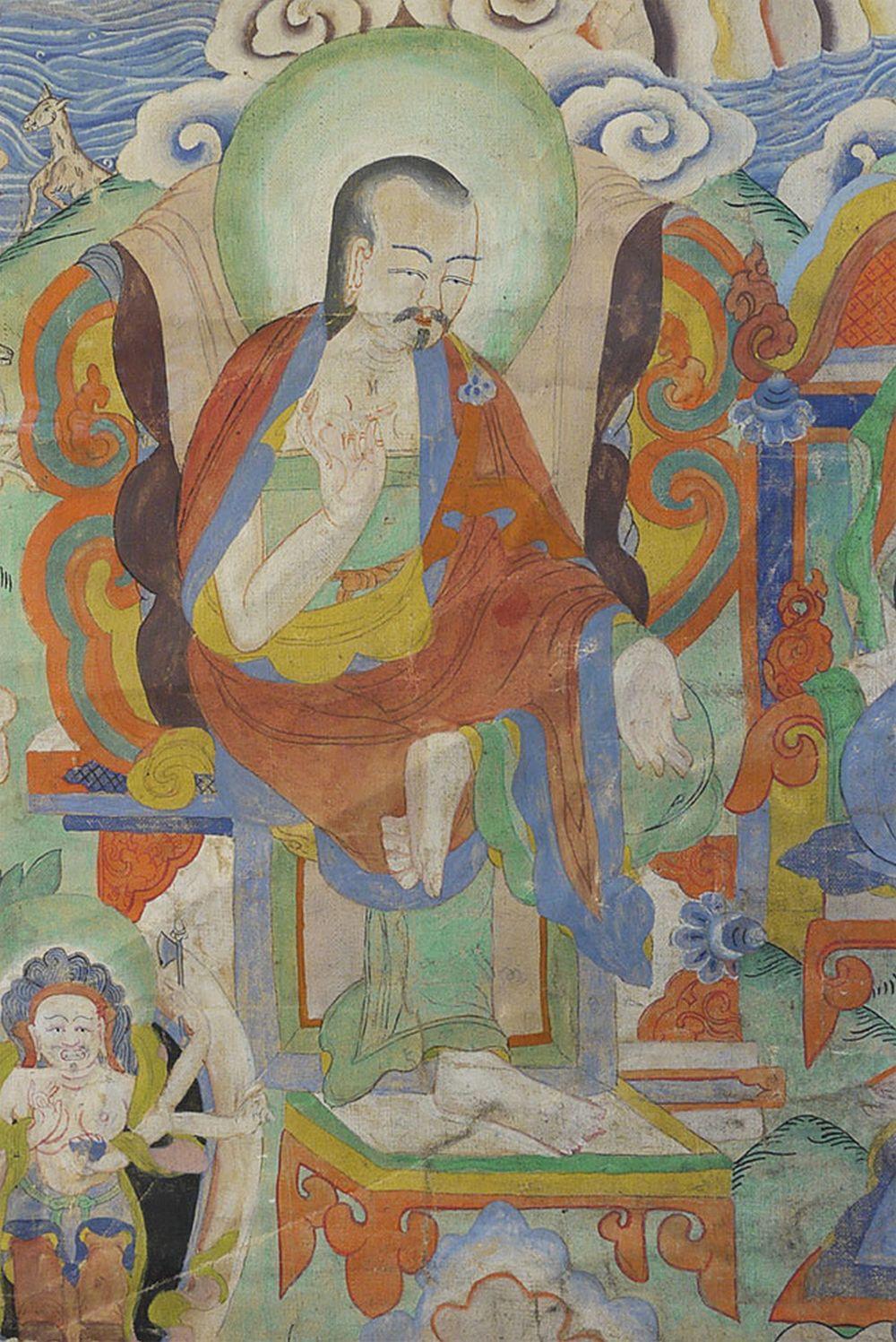 18/19thC Tibetan Thangka For Sale 6