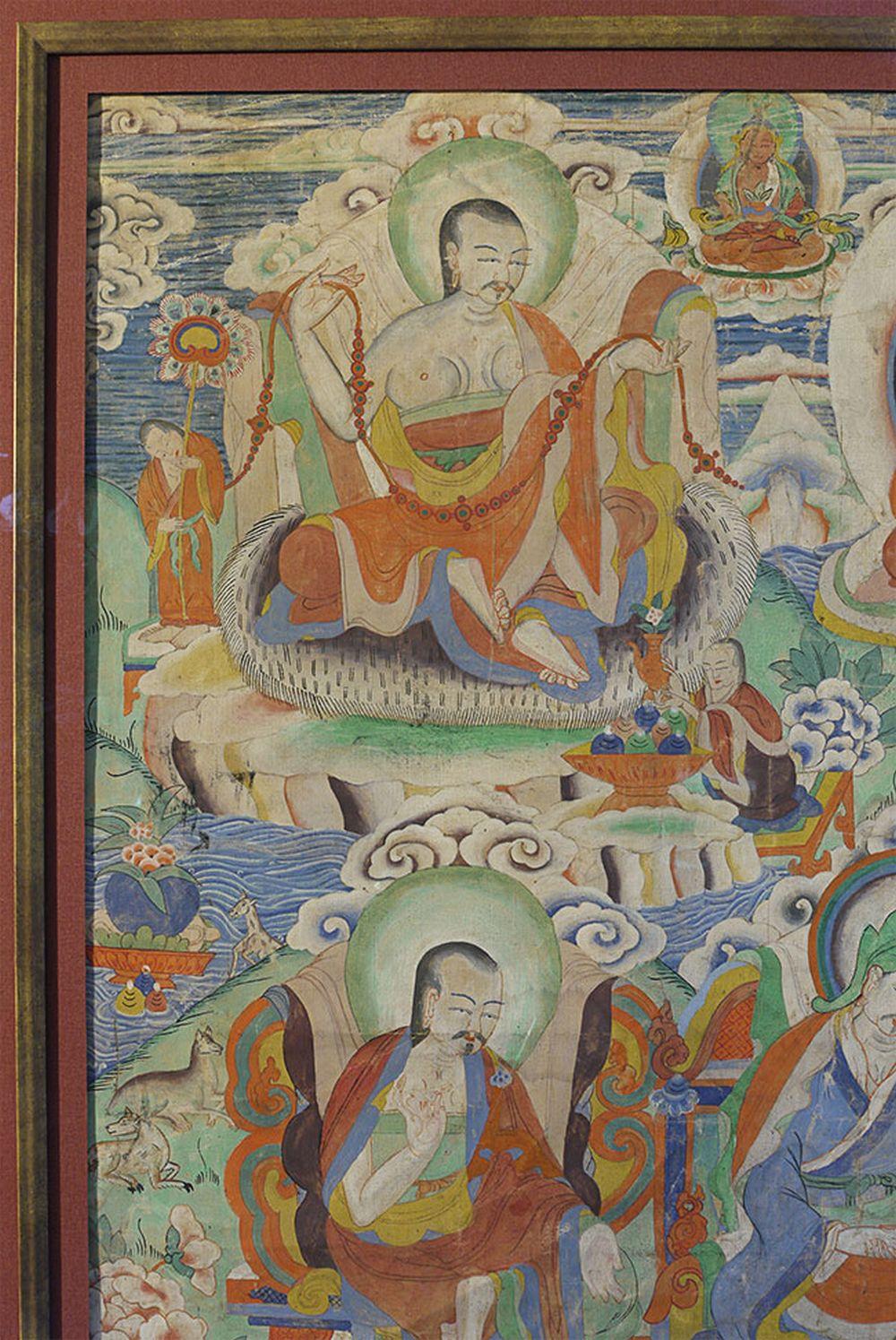 18/19thC Tibetan Thangka In Good Condition For Sale In Ukiah, CA