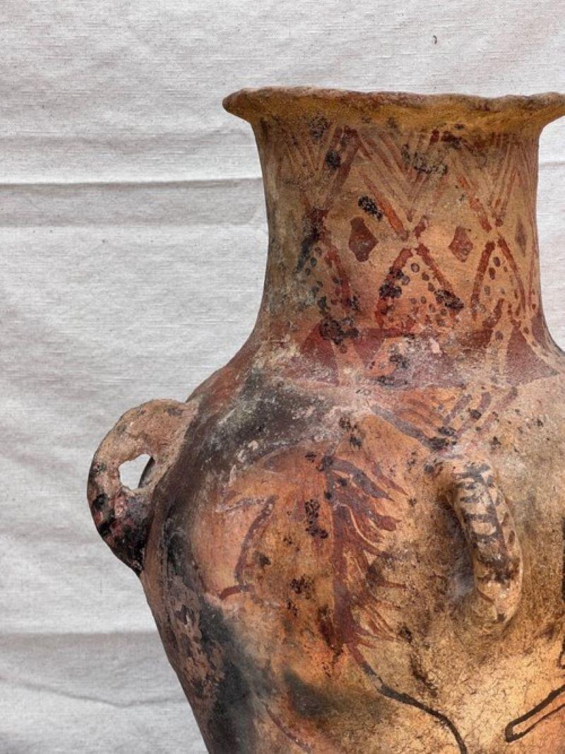 Vase en poterie archaïque néolithique Majiayao de 18 pouces en vente 1