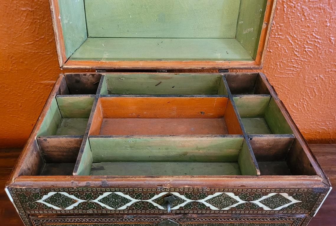 18 C, Indo-Portuguese Vargueno Mini Cabinet For Sale 4