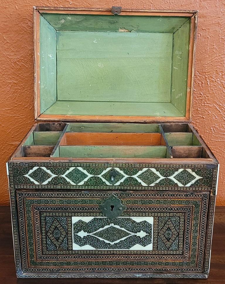 18 C, Indo-Portuguese Vargueno Mini Cabinet For Sale 5