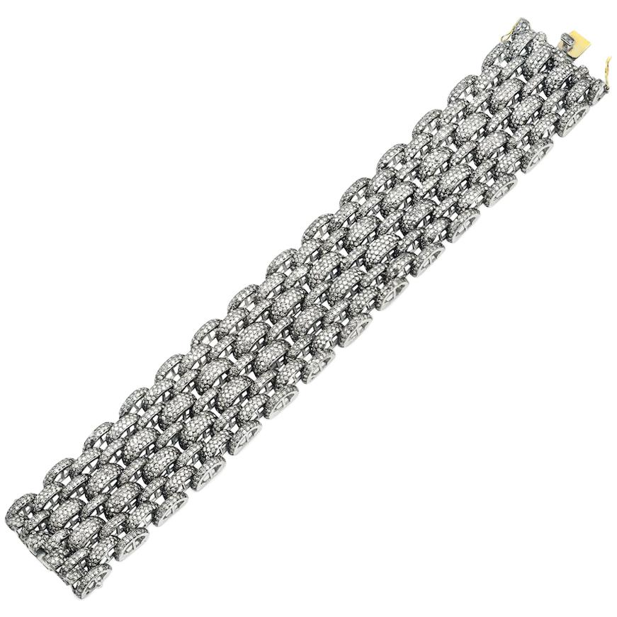 18 Carat Diamond Bracelet For Sale