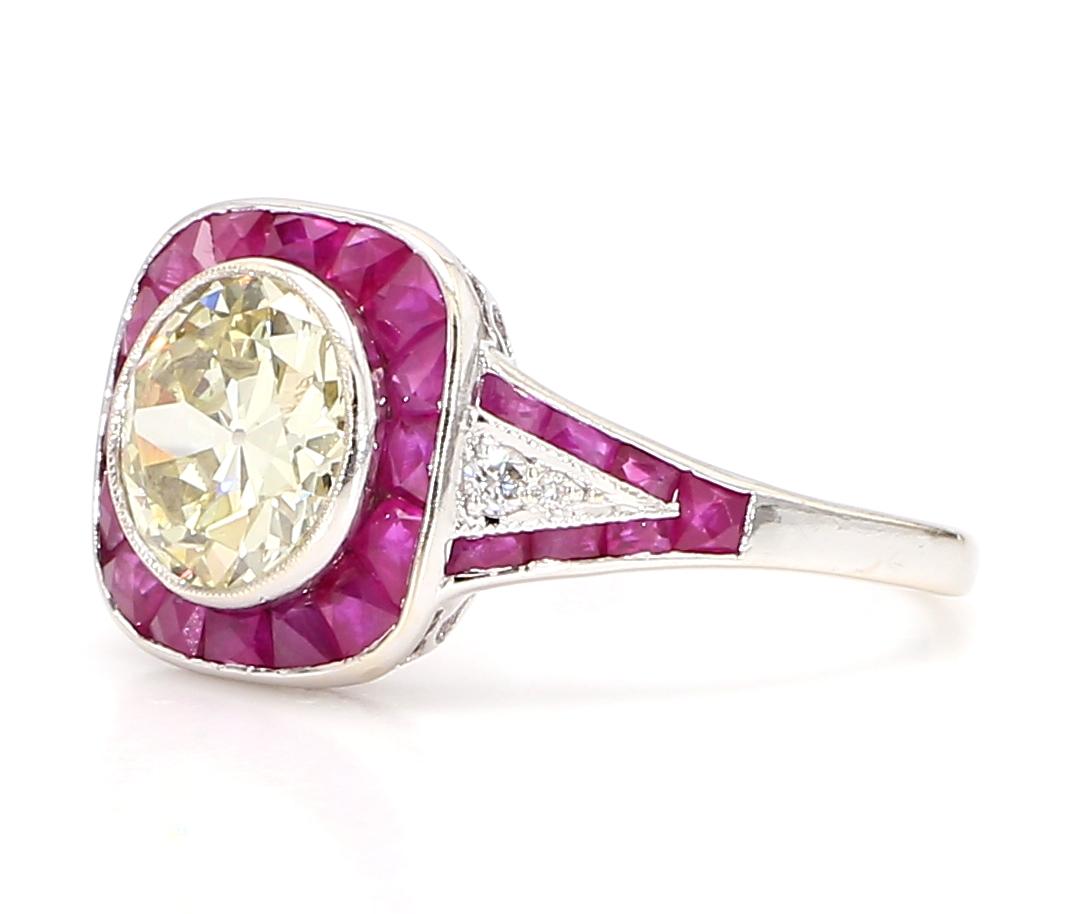 Elevate your style with our exquisite French Deco Ring, a timeless piece that showcases:

- A stunning diamond weighing approximately 1.8 carats, radiating brilliance and sophistication.
- Crafted in 14K gold, this ring weighs 2.97 grams, combining