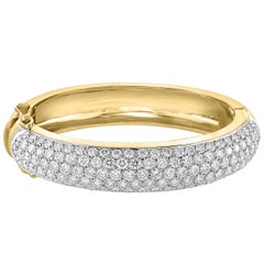 18 Karat Diamanten VS Qualität E-F Farbe 18 Karat Gold 60 Gramm Armreif /Armband