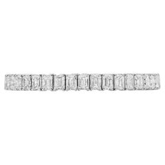 18 Carat Emerald Cut Diamond Emerald Cut Diamonds Tennis Bracelet