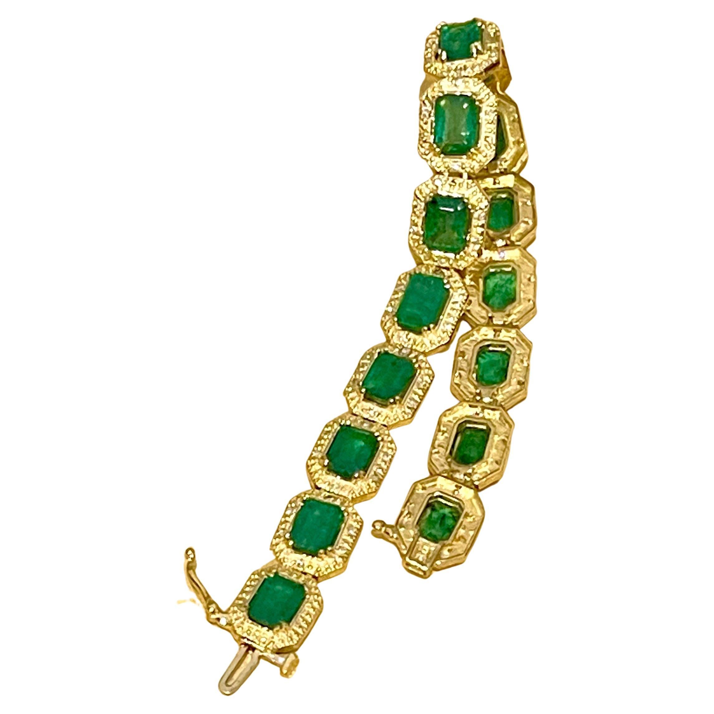 gold and emerald bracelet