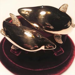 18 Carat Gold 1.00 Carat Diamonds Small Cabochon Sapphires Bracelet
