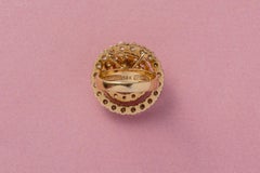 18 Carat Gold and Diamond Teufel 1975 Spinner Ring