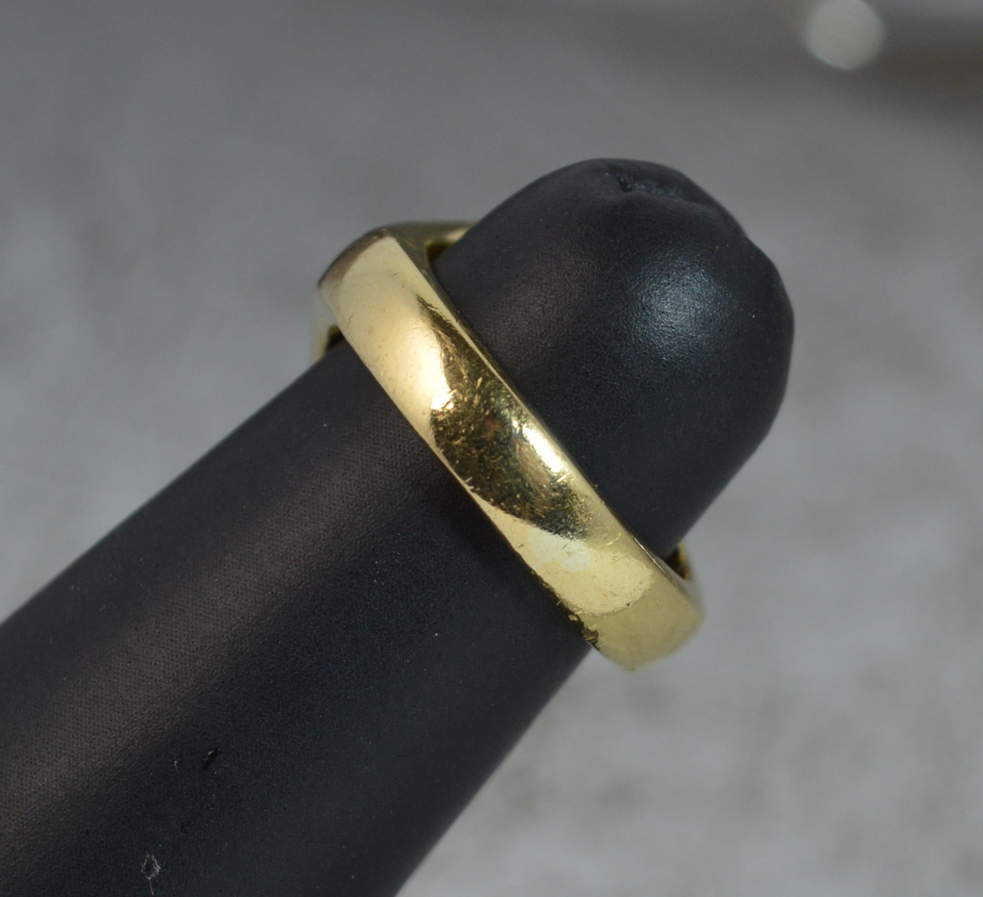 18 Carat Gold Armoured Arm Holding Spear Intaglio Seal Signet Ring 3