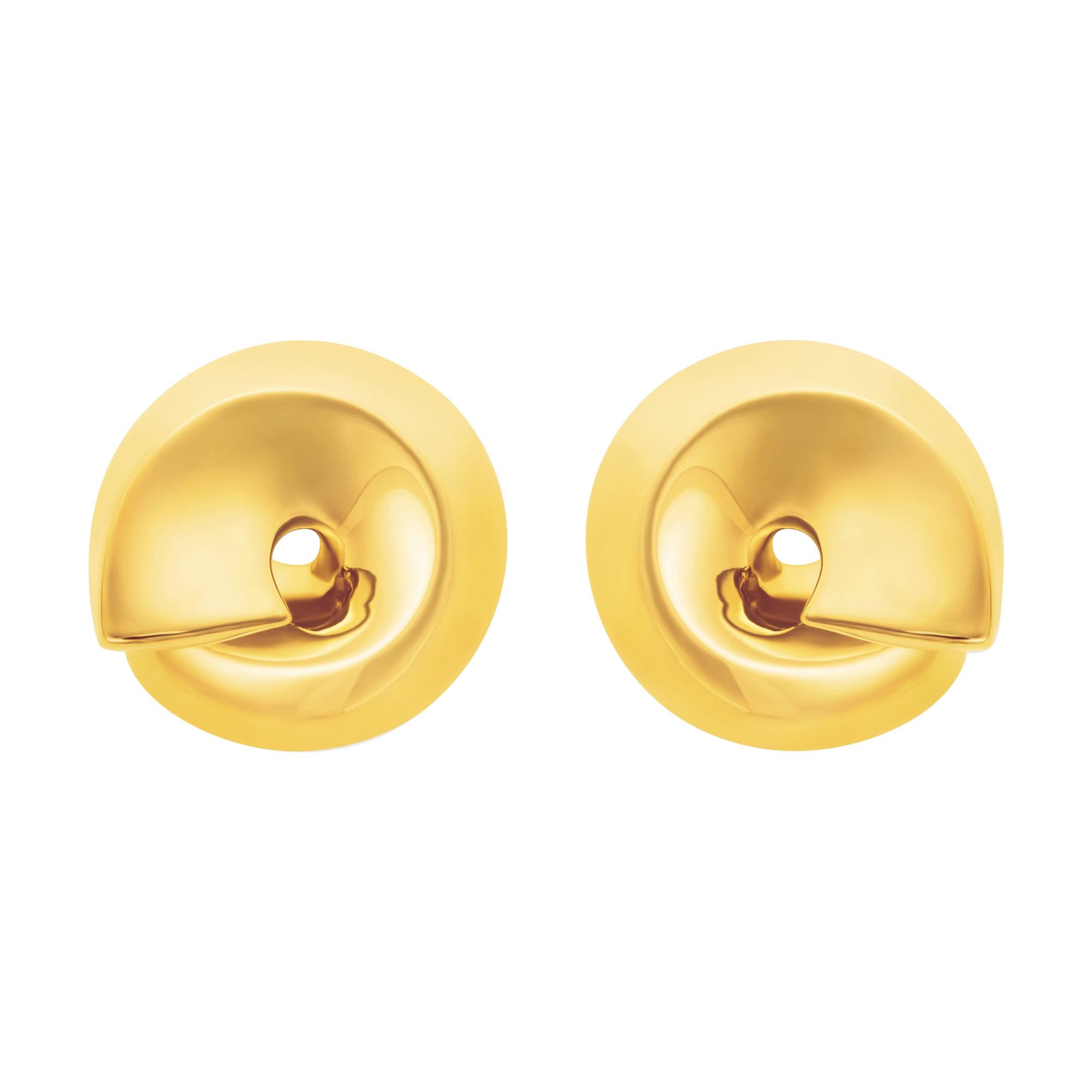 18 Carat Gold Atmosphere Earring For Sale
