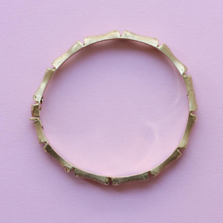 Gold Bamboo Reed Bracelet