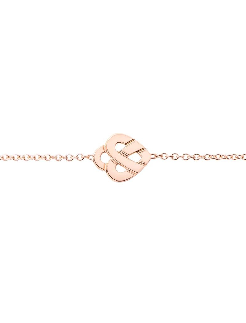 Moderne Bracelet en or 18 carats, or rose, collection Cœur Entrelacé en vente