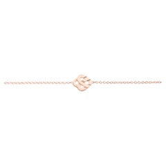 18 Carat Gold Bracelet, Rose Gold, Cœur Entrelacé Collection