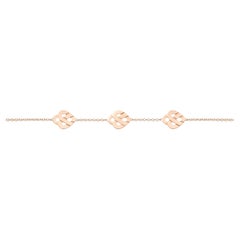 Armband aus 18 Karat Gold, Roségold, Kollektion Cœur Entrelacé