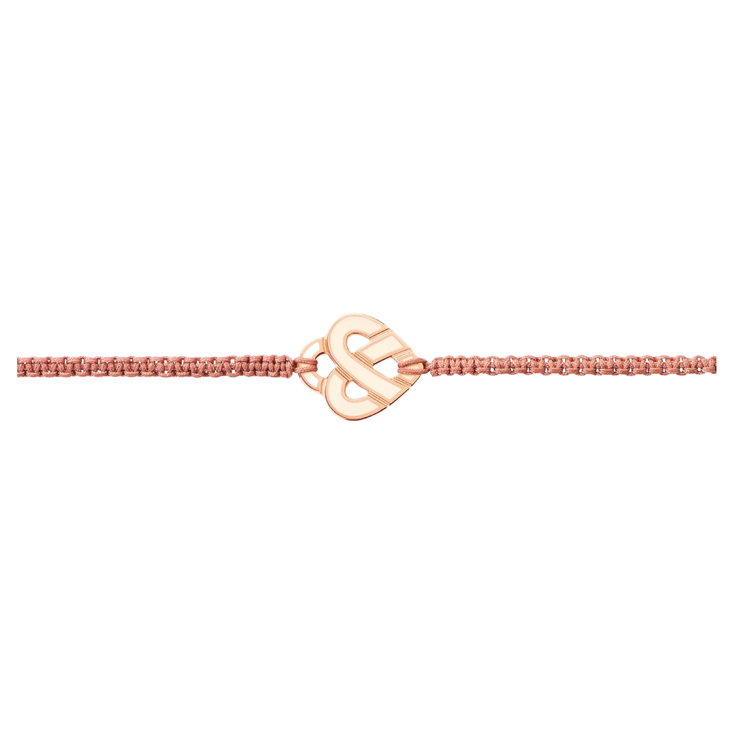 18 Carat Gold Bracelet, Rose Gold, Cœur Entrelacé Collection For Sale