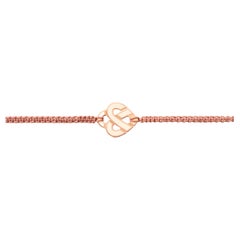 18 Carat Gold Bracelet, Rose Gold, Cœur Entrelacé Collection