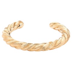 18 Carat Gold Bracelet, Twisted Yellow Gold, Dune Collection