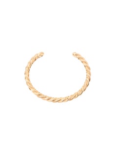 18 Carat Gold bracelet, Twisted Yellow Gold, Dune collection, slim model